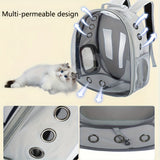 Darrahopens Pet Care > Cat Supplies > Cat Carriers & Crates (GREEN)Replacement Transparent Pet Backpack with Zipper Closure - Heavy-Duty Structure, Ventilated and Padded Lining - Portable Travel Carrier for Cats, Small Dogs, Airplanes, Trains, Cars - Safe and Comfortable Carrier Backpack for Busy Pet Owners - Idea