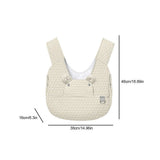 Darrahopens Pet Care > Cat Supplies > Cat Carriers & Crates Grey Quilted Hands-Free Pet Carrier Sling - Comfortable Front Pack for Small Dogs & Cats