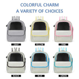 Darrahopens Pet Care > Cat Supplies > Cat Carriers & Crates Grey Spacious Pet Carrier Backpack with Clear Window - Comfortable Travel Bag for Cats & Small Dogs