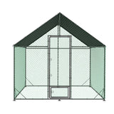 Darrahopens Pet Care > Cat Supplies > Cat Carriers & Crates Heavy Duty Large Black Metal Walk-In Chicken Run Coop with Cover, 276x207x300cm In Australia - Darrahopens