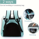 Darrahopens Pet Care > Cat Supplies > Cat Carriers & Crates Hello Cat Nylon Pet Backpack, Large Capacity Foldable Travel Carrier with Zipper Closure, Easy Access for Cats and Small Dogs, Pet Travel Bag with Handle for Puppies and Kittens(YELLOW)