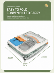 Darrahopens Pet Care > Cat Supplies > Cat Carriers & Crates Orange and Grey Large Space Pet Carrier Trolley – Foldable Cat Carrier Backpack with Breathable Side Mesh & View Window, Silent Rolling Wheels, Storage Pocket and Removable Bottom Pad for Dog and Cat, 42 x 36 x 27CM In Australia - Darrahopens