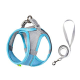 Darrahopens Pet Care > Cat Supplies > Cat Carriers & Crates Pet Cat Harness and Leash Set Breathable Vest with Reflective Strip for Kitten Walking Traveling Orange - M