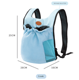 Darrahopens Pet Care > Cat Supplies > Cat Carriers & Crates S Blue Hands-Free Pet Carrier Backpack for Small Dogs & Cats - Breathable Chest Pack for Outdoor Travel & Hiking