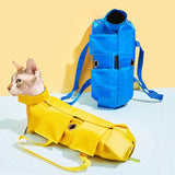 Darrahopens Pet Care > Cat Supplies > Cat Carriers & Crates Size S Orange Multi-Functional Cat Grooming Bag - Anti-Scratch Restraint Pouch for Nail Trimming and Vet Visits