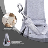 Darrahopens Pet Care > Cat Supplies > Cat Carriers & Crates Small Pet Carrier Sling with Storage Pocket, Reversible Hands-Free Dog and Cat Carrier with Safety Buckle for Travel and Outdoor Use, Grey In Australia - Darrahopens