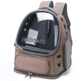 Darrahopens Pet Care > Cat Supplies > Cat Carriers & Crates Spacious Pet Carrier with Ventilation System & Water-Resistant Design(khaki)