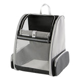 Darrahopens Pet Care > Cat Supplies > Cat Carriers & Crates Travel Pet Cat Carrier Backpack Portable Breathable Outdoor Grey