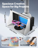 Darrahopens Pet Care > Cat Supplies > Cat Carriers & Crates VEVOR Airbrush Spray Booth, Dual Fans, 545 x 475 x 370 mm, Portable Hobby Airbrush Paint Spray Booth Kit with 3 LED Lights and Exhaust Extension Hose, for Painting Models, Arts, Crafts, Cakes