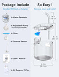 Darrahopens Pet Care > Cat Supplies Cat Dog Water Fountain With Sensor Pet Water Dispenser 1.8L Automatic Drinking Fountain for Cats Kitty Indoor