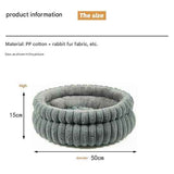 Darrahopens Pet Care > Cat Supplies > Cat Furniture Blush Furry Cat Bed – Ultra-Soft Cozy Lounger for Feline Comfort