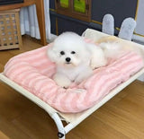 Darrahopens Pet Care > Cat Supplies > Cat Furniture Cat Bed - Pet Mat - Soft and Warm Sleeping Mat for Cats and Small Pets, Comfortable and Cozy - Suitable for All Pets (Yellow,S:40 * 50cm)