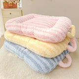 Darrahopens Pet Care > Cat Supplies > Cat Furniture Cat Bed - Pet Mat - Soft and Warm Sleeping Mat for Cats and Small Pets, Comfortable and Cozy - Suitable for All Pets (Yellow,S:40 * 50cm)