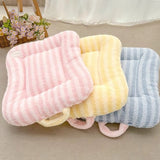 Darrahopens Pet Care > Cat Supplies > Cat Furniture Cat Bed - Pet Mat - Soft and Warm Sleeping Mat for Cats and Small Pets, Comfortable and Cozy - Suitable for All Pets (Yellow,S:40 * 50cm)
