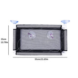 Darrahopens Pet Care > Cat Supplies > Cat Furniture Cat Window Bed Suction Cup Hammock Black Breathable Hanging Seat 55x35cm
