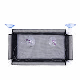 Darrahopens Pet Care > Cat Supplies > Cat Furniture Cat Window Bed Suction Cup Hammock Black Breathable Hanging Seat 55x35cm