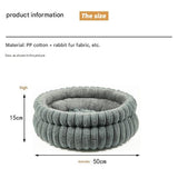 Darrahopens Pet Care > Cat Supplies > Cat Furniture Grey Plush Cat Bed – Soft, Cozy & Durable Cat Furniture