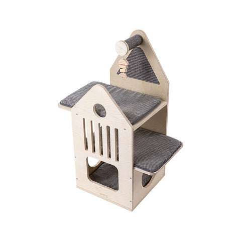 Darrahopens Pet Care > Cat Supplies > Cat Furniture HONEYPOTCAT Cosy Cat Villa - 87.5cm