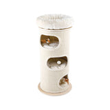 Darrahopens Pet Care > Cat Supplies > Cat Furniture HONEYPOTCAT Cosy Sisal Barrel With Plush Top - Deluxe 115cm