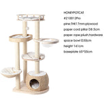 Darrahopens Pet Care > Cat Supplies > Cat Furniture HONEYPOTCAT Cosy Woven Cat Perch - 141.5cm