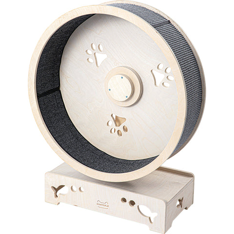 Darrahopens Pet Care > Cat Supplies > Cat Furniture HONEYPOTCAT Fit & Fun Active Runner Wood Cat Wheel - Flex 93cm