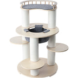 Darrahopens Pet Care > Cat Supplies > Cat Furniture HONEYPOTCAT Harmony Wood Cat Tower - 123cm