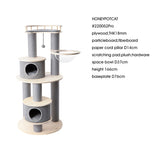 Darrahopens Pet Care > Cat Supplies > Cat Furniture HONEYPOTCAT Majestic Reinforced Multi-Level Cat Tree  - 165cm