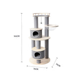 Darrahopens Pet Care > Cat Supplies > Cat Furniture HONEYPOTCAT Majestic Reinforced Multi-Level Cat Tree  - 165cm