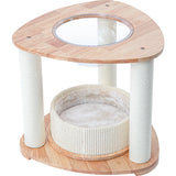 Darrahopens Pet Care > Cat Supplies > Cat Furniture HONEYPOTCAT MZ Simple Joy Wood Cat Tower - Space Pod 52cm