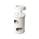 Darrahopens Pet Care > Cat Supplies > Cat Furniture HONEYPOTCAT PURRING Multi-Level Sisal Barrel Cat Tower  - 95cm