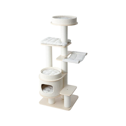 Darrahopens Pet Care > Cat Supplies > Cat Furniture HONEYPOTCAT PURRING Multi-Tier Plush & Sisal Deluxe Cat Tree - 153cm