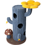 Darrahopens Pet Care > Cat Supplies > Cat Furniture HONEYPOTCAT Solo Cactus Bloom Cat Tree - Blue 120.5cm