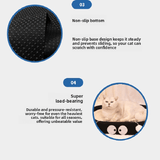 Darrahopens Pet Care > Cat Supplies > Cat Furniture Round black coal balls Large Cat Scratcher Bed 2 in 1 Sisal Scratching Pad & Plush Lounge Nest Durable Claw Grinder Mat for Indoor Cats