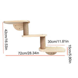 Darrahopens Pet Care > Cat Supplies > Cat Furniture Solid Wood Wall Mounted Cat Climbing Tree Rack Platform Space Capsule Bed Shelf