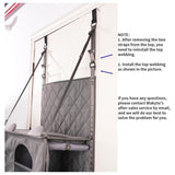 Darrahopens Pet Care > Cat Supplies > Cat Furniture Space-Saving Door Hanging Cat Shelves with Cozy Enclosed Condo and Open Lounging Platforms, a Four-Tier Vertical Climbing Haven for Multi-Cat Households to Rest, Play, and Watch the World from Above (Grey) In Australia - Darrahopens