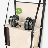 Darrahopens Pet Care > Cat Supplies > Cat Furniture Space-Saving Over-the-Door Cat Hammock with Three Cozy Tiers, Breathable Mesh Lounges, and Sturdy Metal Frame for Multi-Cat Households, Perfect for Indoor Play and Rest Without Floor Footprint. (Beige) In Australia - Darrahopens