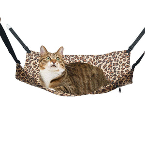 Darrahopens Pet Care > Cat Supplies Cat Hammock Warm Fleece Bed Swinging Hanging Pet Nest Rest Cage Kitten Puppy Toy
