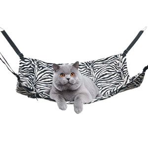 Darrahopens Pet Care > Cat Supplies Cat Hammock Warm Fleece Bed Swinging Hanging Pet Nest Rest Cage Kitten Puppy Toy