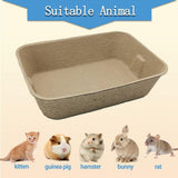 Darrahopens Pet Care > Cat Supplies > Cat Litter 5pcs Disposable Cat Litter Pan Open Design Easy Clean Litter Box Pet Cleaning
