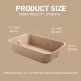 Darrahopens Pet Care > Cat Supplies > Cat Litter 5pcs Disposable Cat Litter Pan Open Design Easy Clean Litter Box Pet Cleaning