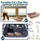 Darrahopens Pet Care > Cat Supplies > Cat Litter 5pcs Disposable Cat Litter Pan Open Design Easy Clean Litter Box Pet Cleaning