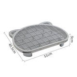 Darrahopens Pet Care > Cat Supplies > Cat Litter Grey Elevated Cat Litter Trapping Mat - Dual-Layer Scatter Control Tray with Grate