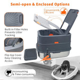 Darrahopens Pet Care > Cat Supplies > Cat Litter P&P Jumbo Stainless Steel Cat Litter Box for Multi-Cats Large Toilet Box with Removable Lid