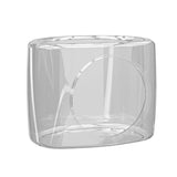 Darrahopens Pet Care > Cat Supplies > Cat Litter Transparent Capsule Cat Litter Box Semi Enclosed Cat House for Indoor Use