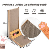 Darrahopens Pet Care > Cat Supplies Cat Scratcher Pad L Shape Scratching Board Post Cardboard Cat Scratcher Indoor Kitten Scratch