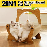 Darrahopens Pet Care > Cat Supplies > Cat Scratchers 2in1 Cat Nest Scratching Board Claw Sharpening Bed for Cats Pet Furniture