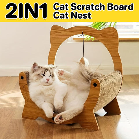 Darrahopens Pet Care > Cat Supplies > Cat Scratchers 2in1 Cat Nest Scratching Board Claw Sharpening Bed for Cats Pet Furniture