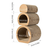 Darrahopens Pet Care > Cat Supplies > Cat Scratchers 3pcs Cat Scratching Tunnel Wearable Claw Sharpening Toys for Cats Pet Play