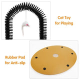 Darrahopens Pet Care > Cat Supplies > Cat Scratchers Arch Cat Scrub Brush Pet Grooming Toy Self Groomer Tickle Device for Cats