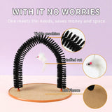 Darrahopens Pet Care > Cat Supplies > Cat Scratchers Arch Cat Scrub Brush Pet Grooming Toy Self Groomer Tickle Device for Cats
